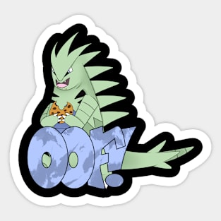 Dinosaur Oof Design Sticker